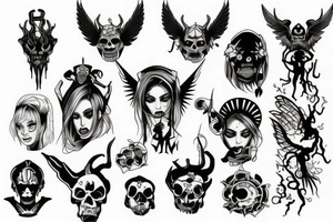 demon nurse tattoo idea