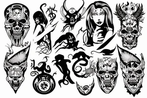 demon nurse tattoo idea