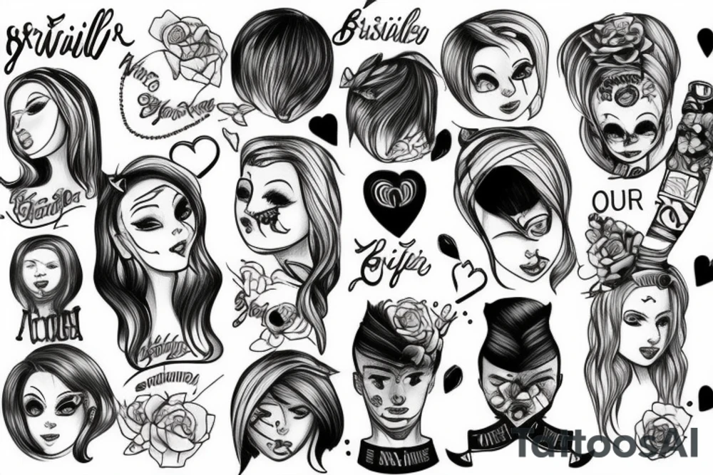 make a sibling tatto with a mening of teasing eachother tattoo idea