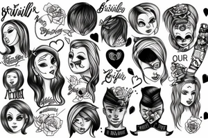 make a sibling tatto with a mening of teasing eachother tattoo idea