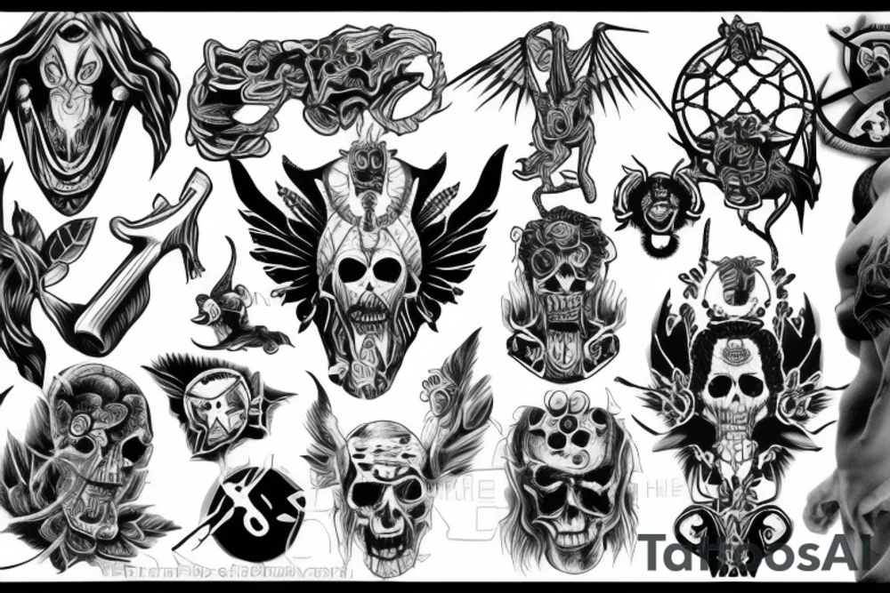 demon nurse tattoo idea
