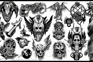 demon nurse tattoo idea