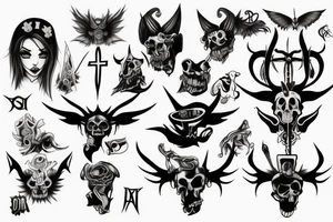 demon nurse tattoo idea
