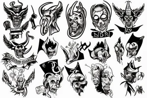 demon nurse tattoo idea