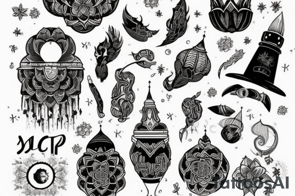 Муравей внутри белорусского арнамента tattoo idea