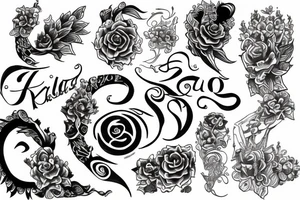 Kaligraphy tattoo idea