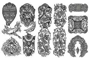 Belarusian ornament tattoo idea