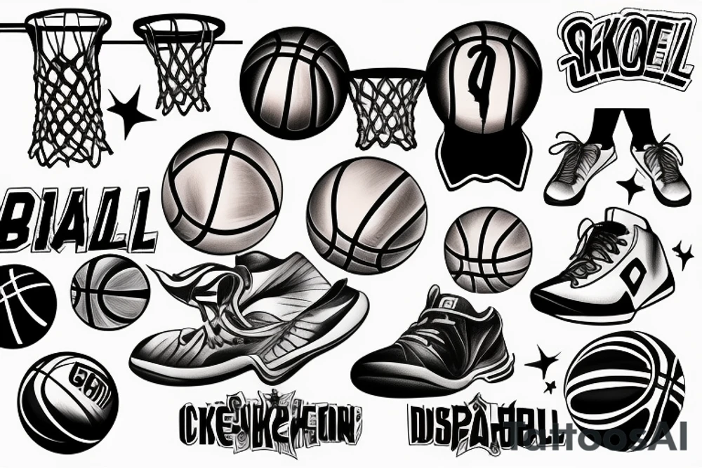 basketball tattoo idea