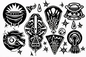 Ufo smoke weed tattoo idea
