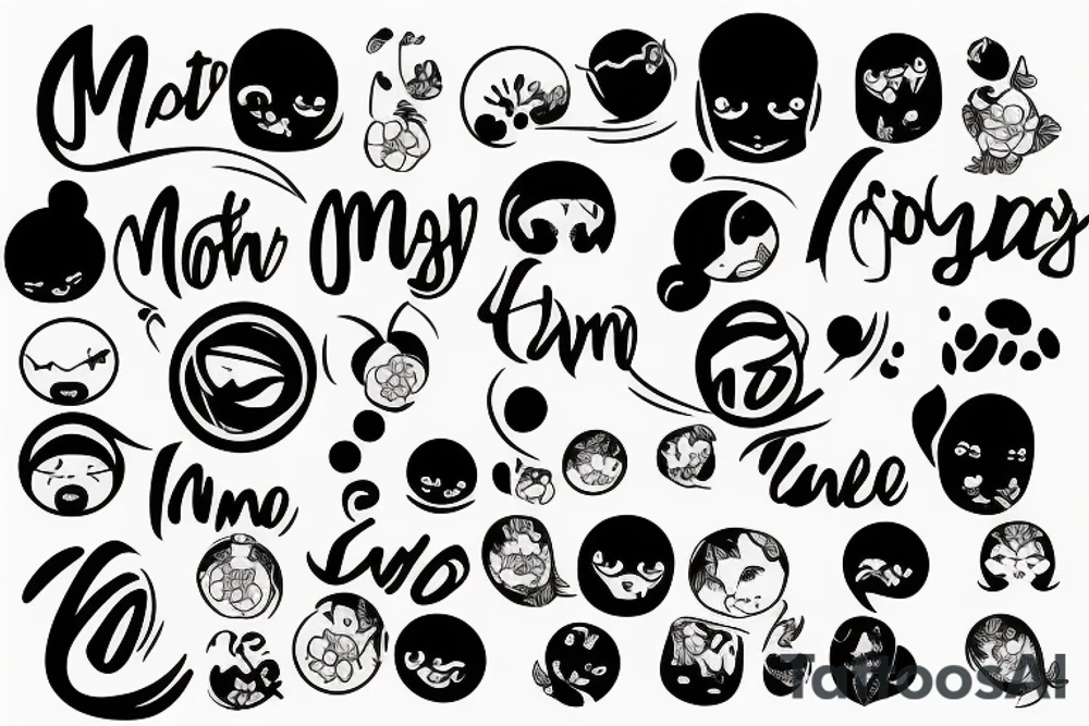 Mother name tattoo idea