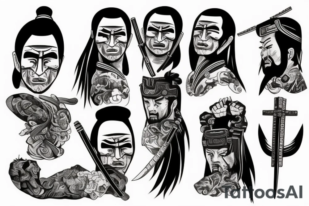samurai putin tattoo idea
