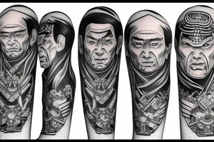 samurai putin tattoo idea