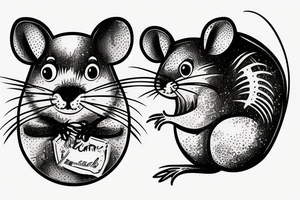 Rat funny tattoo idea