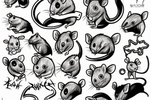 Rat up tattoo idea