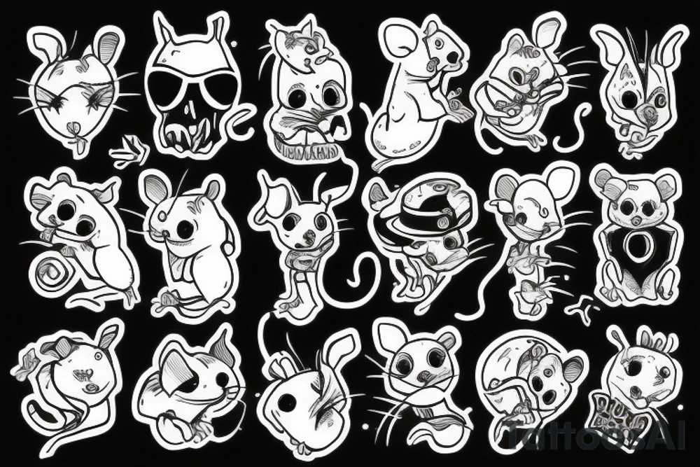 Rat up tattoo idea