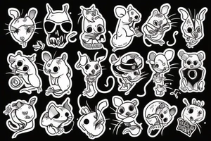 Rat up tattoo idea
