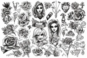 Violets tattoo idea