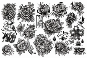 Violets tattoo idea