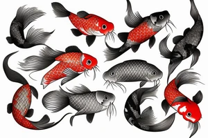 carp koi tattoo idea