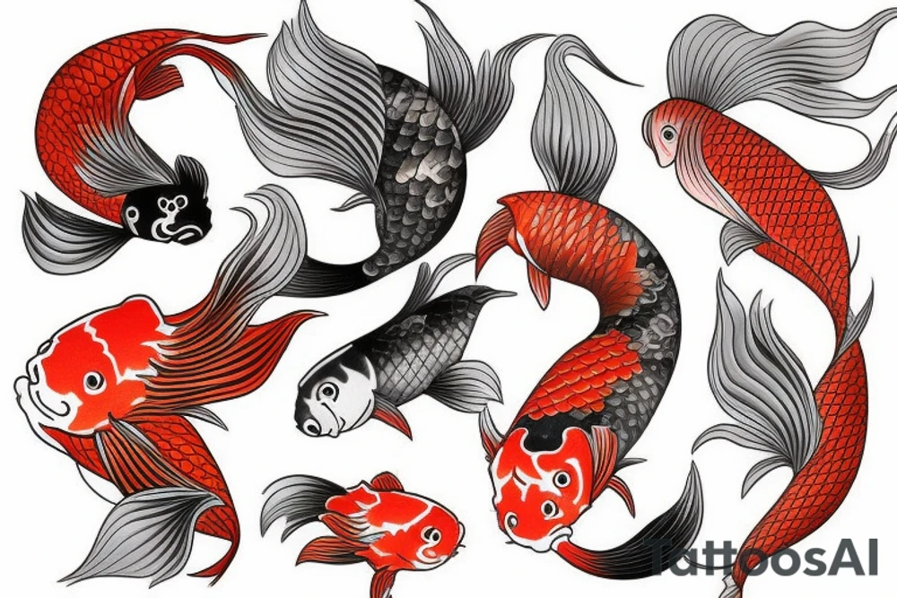 carp koi tattoo idea