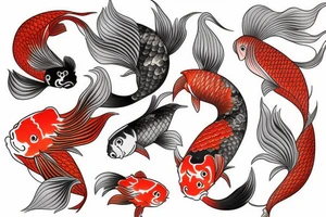 carp koi tattoo idea