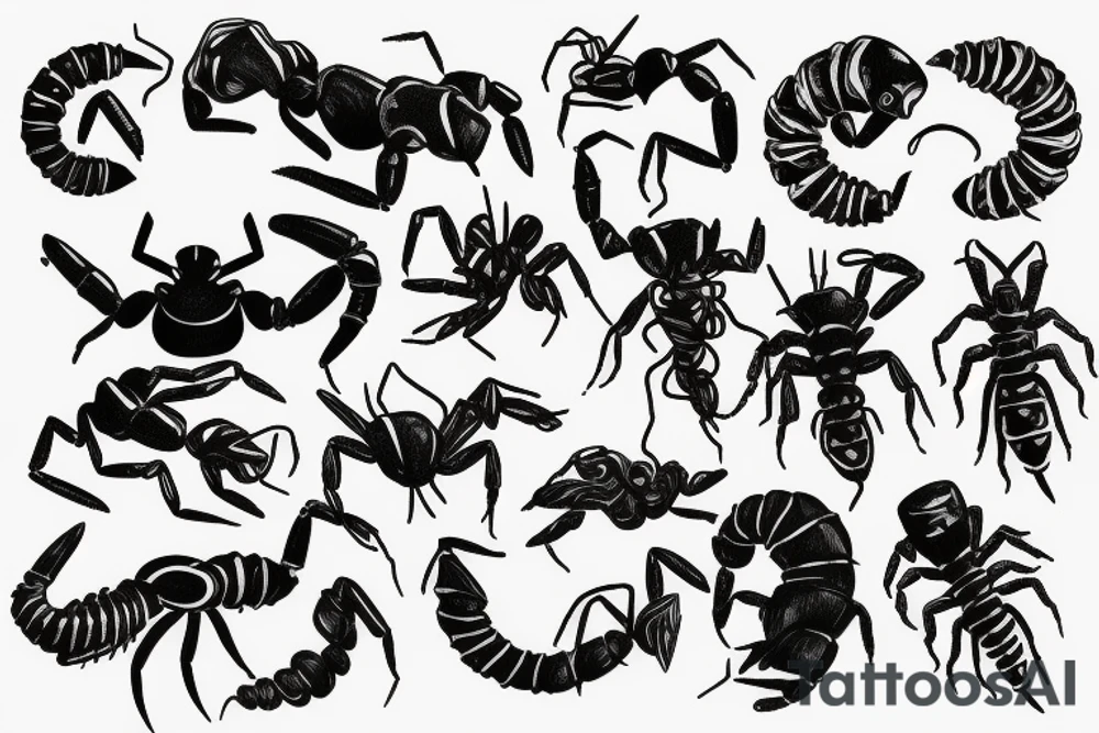 cyber scorpion tattoo idea