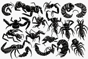 cyber scorpion tattoo idea