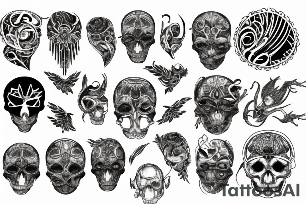 Section showing internal arrangement tattoo idea