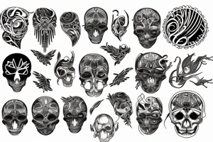 Section showing internal arrangement tattoo idea