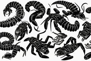 cyber scorpion tattoo idea