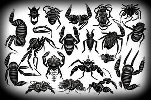 cyber scorpion tattoo idea