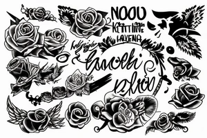 KTVCH inscription tattoo idea