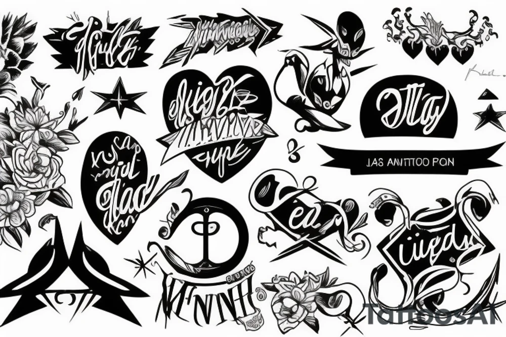 KTVCH inscription tattoo idea