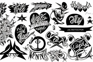 KTVCH inscription tattoo idea