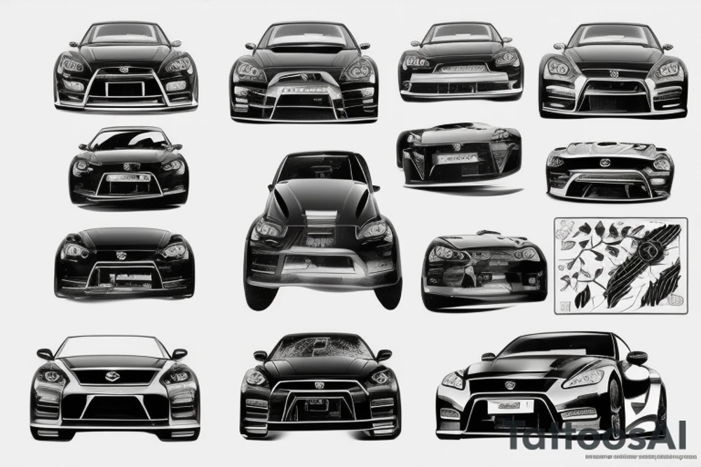 nissan gtr tattoo idea