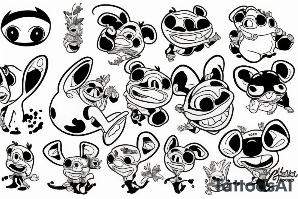 stitch from lilo&stitch tattoo idea