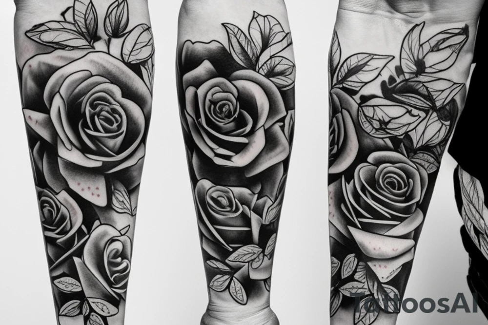 money,rose tattoo idea