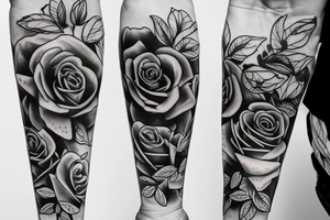 money,rose tattoo idea