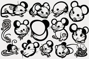 mouse tattoo idea