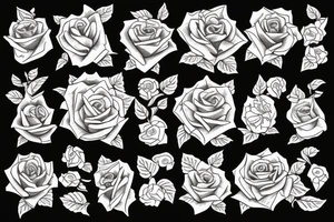 money rose tattoo idea