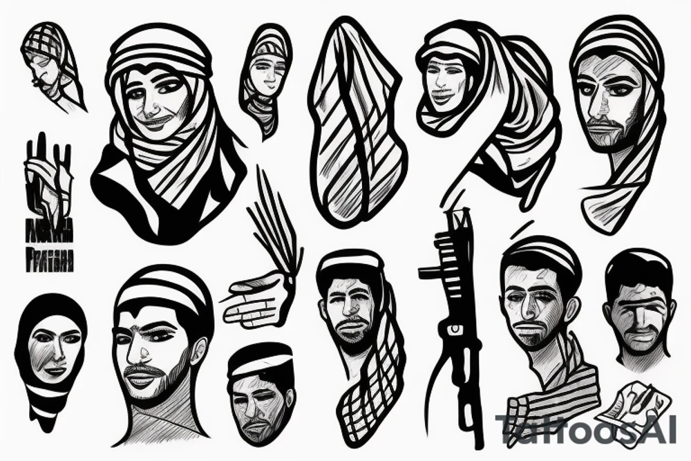 Palestinian struggle tattoo idea