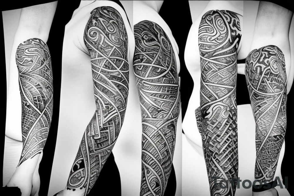 ocean king of water tattoo idea