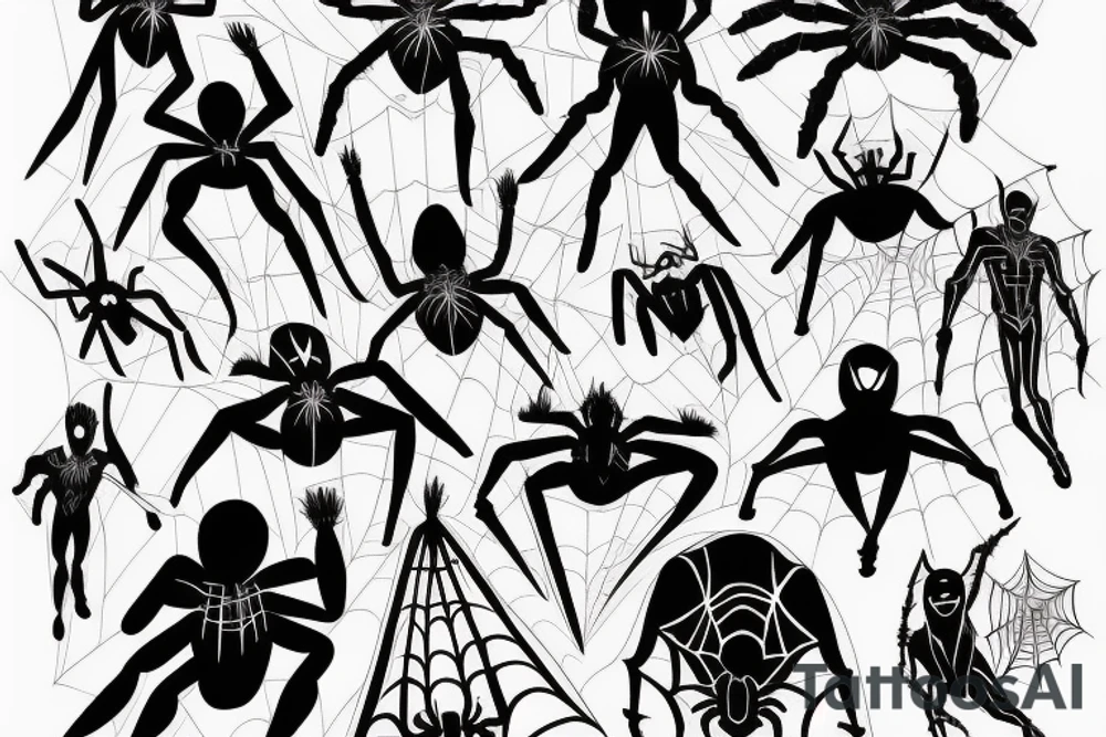 Spider man tattoo idea