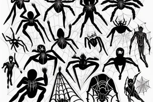 Spider man tattoo idea