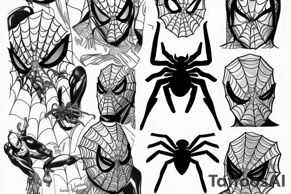 Spider man tattoo idea