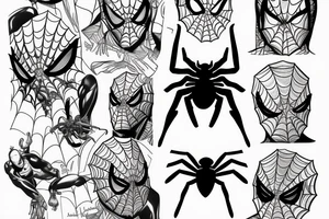 Spider man tattoo idea