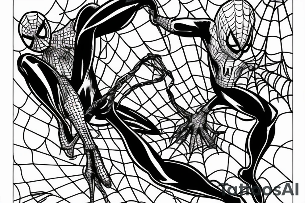 Spider man on car tattoo idea