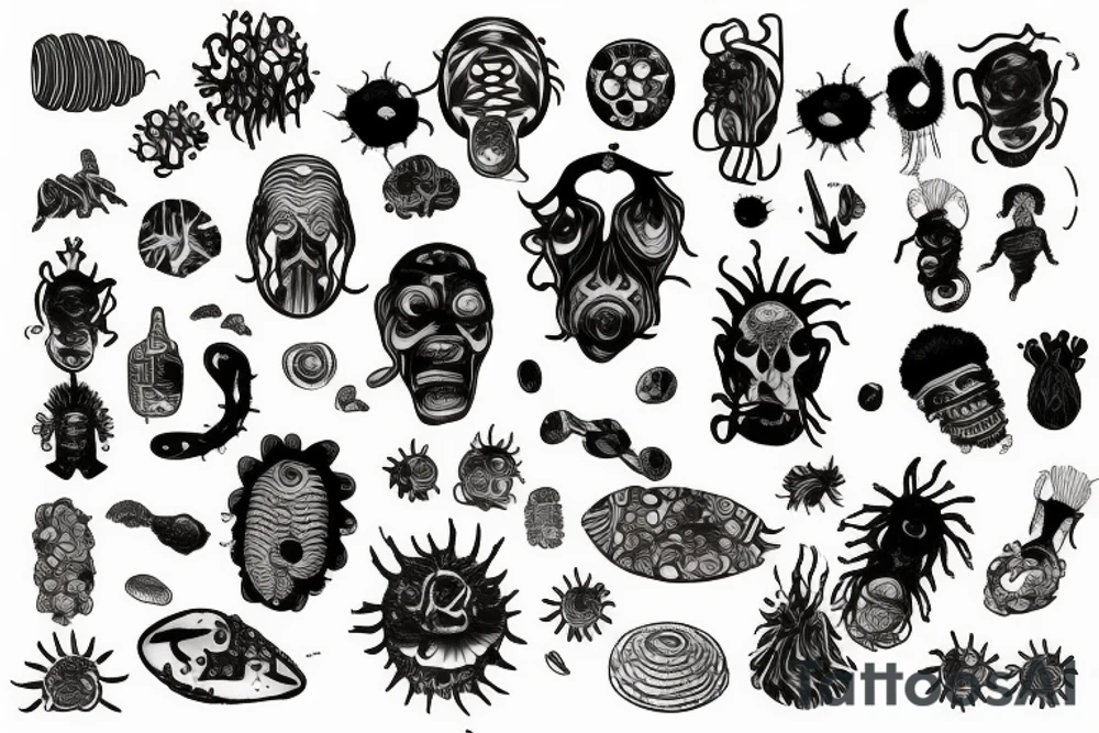 human bacteria tattoo idea