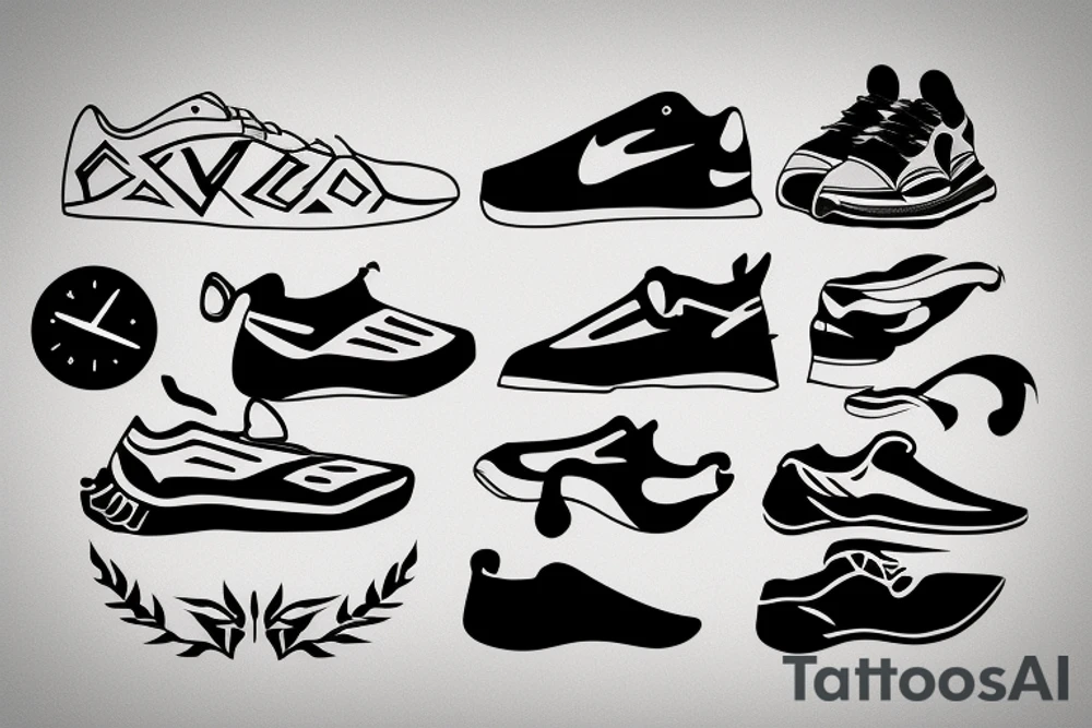 running , athletics, nature , run , race , shoes tattoo idea