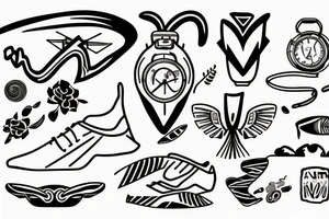 running , athletics, nature , run , race tattoo idea